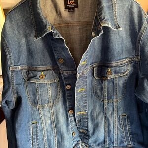 Lee Light Blue Denim Jacket with Yellow Logo
